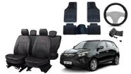 Kit capa couro Jac T6 2016-2020 + tapete + para-brisa