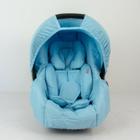 Kit capa de bebê conforto e redutor - azul claro