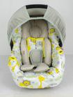 Kit capa de bebê conforto e redutor - safári amarelo