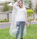 Kit Capa De Chuva Descartável Branco Transparente Adulto