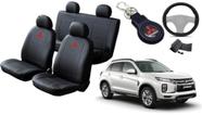 Kit Capa de Couro ASX 2021 a 2024 + Chaveiro + Capa de Volante: Estilo Premium