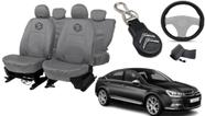 Kit Capa de Couro + Chaveiro C5 2001-2013 + Volante