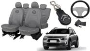 Kit Capa de Couro + Chaveiro Personalizado C4 Cactus 2018 a 2025