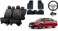 Kit Capa de Couro Jetta 20-23 + Tapete Esportivo + Capa de Volante Personalizada