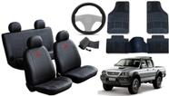 Kit Capa de Couro L200 1999 a 2008 + Tapete + Capa de Volante: Estilo e Conforto Para Sua L200