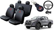 Kit Capa de Couro L200 2015 a 2022 + Chaveiro + Capa de Volante: Design que Encanta