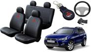 Kit Capa de Couro Outlander 2007 a 2012 + Chaveiro + Capa de Volante: Estilo e Conforto Garantidos