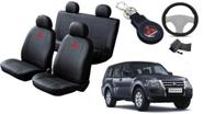 Kit Capa de Couro Pajero 2012 a 2018 + Chaveiro + Capa de Volante: Para Quem Busca Sofisticação