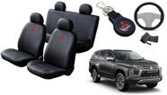 Kit Capa de Couro Pajero Sport 2018 a 2024 + Chaveiro + Capa de Volante: Impecável em Cada Detalhe