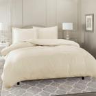 Kit capa de edredom 400 fios microfibra casal 2,20 x 2,40 com zíper + 2 fronhas com abas duvet