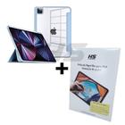 Kit Capa de iPad Pro 11 4 ª 3 ª 2 ª 1 ª Geração + Película Fosca Paperlike Sensaçao de Papel - Smart Case Protetora c Espaço para Caneta Stylus Pen