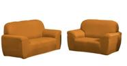 Kit capa de sofá 2 e 3 lugares coladinha malha grossa - ótima qualidade!!!