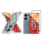 Kit Capa e Película de Vidro 3D Compatível Com Xiaomi Note 13 Pro 4G