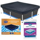 Kit Capa + Forro para Piscina Quadrada 1500 e 2000 Litros Mor ( Piscina Nao Inclusa )