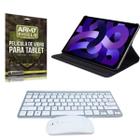 Kit Capa Giratória Para Galaxy Tab A8 10.5" + Teclado e Mouse Bluetooth + Pelicula de Vidro 3D - ArmyShield