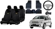 Kit Capa Meriva 2001-2012 + Tapetes e Capa de Volante para Revestimento Completo