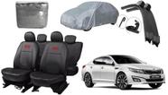 Kit Capa Optima 2012 a 2016 + Capa de Cobrir + Limpador de Parabrisa: Para Carros Bem Cuidados - aero Print