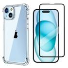 Kit Capa Para iPhone 15 6.1 Case Anti Impacto + Película 3d - Danet