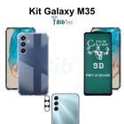 Kit Capa + Película Fosca Privacidade + Película de Câmera para Samsung Galaxy M35