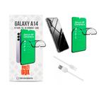 Kit Capa + Película Nano Cerâmica + Cabo USB Tipo C Samsung Galaxy A14