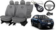 Kit Capa Personalizada Couro Cinza Frontier 2020-2024