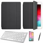 Kit Capa Smart Case Galaxy Tab S7 LTE SM-T875 11" /Can/Pel e Teclado Branco - Preto