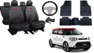 Kit Capa Soul 2008 a 2013 + Tapete + Capa de Volante: Estilo Exclusivo e Durável