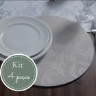 Kit Capa Souplast Supla Jacquard Chic Mesa Posta Jogo Americano Varias Cores Modernas Decoração Cozinha