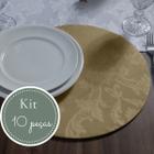 Kit Capa Souplast Supla Mesa Posta Elegante Buffet Jacquard Decoração Moderna - ChicCasaEnxovais