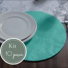 Kit Capa Souplast Supla Mesa Posta Elegante Buffet Jacquard Decoração Moderna