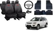 Kit Capa Sportage 2004 a 2010 + Tapete + Capa de Volante: Alta Qualidade e Design Funcional