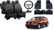 Kit Capa Sportage 2010 a 2016 + Tapete + Capa de Volante: Design Sofisticado e Confortável