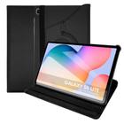 Kit Capa Tablet Galaxy Tab S6 Lite P610 P615 10.4 Polegadas Case Couro Giratória Premium + Pelicula