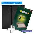 Kit Capa Tablet Galaxy Tab S6 Lite P610 P615 Case Couro Giratória Premium + Pelicula Premium HPrime