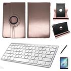 Kit Capa/Teclado branco /Can/Pel Galaxy Tab A T510/T515 10.1 Rose