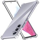 Kit Capa Transparente Anti Impacto + Película de Cerâmica + Película Câmera para Samsung Galaxy S24