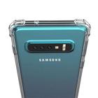 Kit Capa Transparente Samsung Galaxy S10 Anti choque + Película de Gel