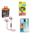 Kit Capa Xiaomi Redmi Note 10 S Fone Bluetooth E Película 9D