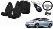 Kit Capas Aconchego Elegante Elantra 11-14 +(Capa Volante) + Chaveiro