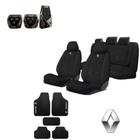 kit capas automotiva para banco em tecido grosso original + tapete e pedal esporte para Clio 2000 - kit automotivo