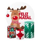 Kit Capas Cilindro Sublimado Natal + Painel 1,5