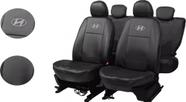 Kit Capas de Couro Hyundai Creta 2020 + Capa de Volante + Chaveiro Hyundai