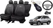 Kit Capas de Couro Hyundai Santa Fe 2006 + Capa de Volante + Chaveiro Hyundai