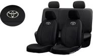 Kit Capas de Couro Toyota Yaris 2010 + Capa de Volante + Chaveiro Toyota