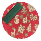 Kit Capas de Sousplat Supla com Guardanapos Modelo Natal com Brilho