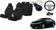 Kit Capas Personalizado Tecido Corolla 13-21 + Volante + Chaveiro