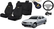 Kit Capas Tecido Assentos Vectra 1997 a 2005 + Volante + Chaveiro GM