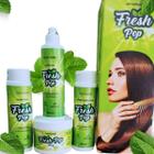 Kit Capilar Chiclete Menta Anti Frizz Brilho Maciez 4 Itens