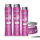 Kit Capilar Mega Liso Intenso Anti Volume e Anti Frizz Mahair 4 Itens