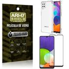 Kit Capinha Anti Impacto Samsung A22 4G + Película de Vidro 3D - Armyshield